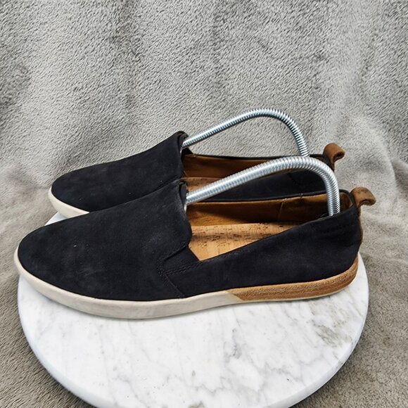 Kork-Ease Shoes Womens Size 8.5 Black Leather Slip On Loafers *GUC* - Picture 1 of 12